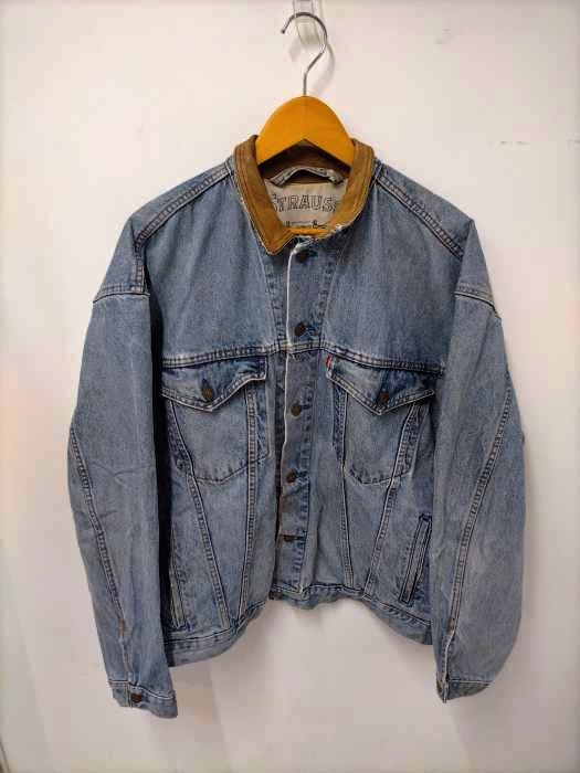 Levis(リーバイス) 90s Canada製 19623 レザー襟デニムジャケット メンズ import：XL