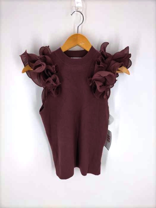 snidel(スナイデル) 21AW ラッフルスリーブニットプルオーバー  レディース ONE SIZE
