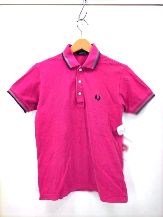 FRED PERRY(フレッドペリー) ロゴ刺繍 コットンポロシャツ メンズ JPN：S