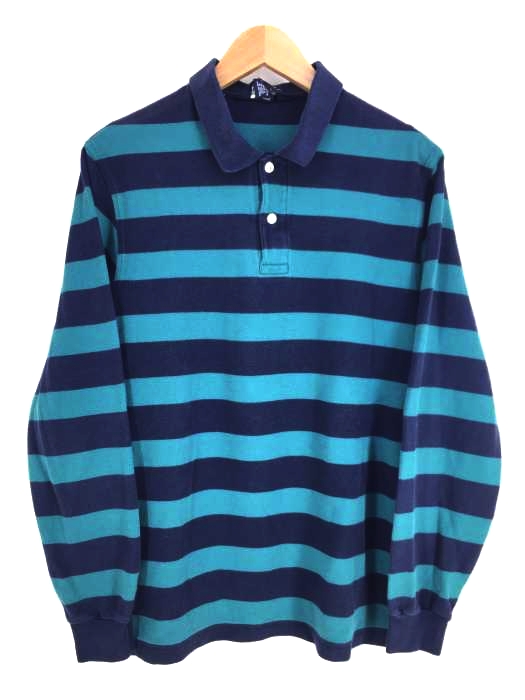 ランズエンド LANDS END 長袖ポロシャツ メンズ JPN：M
