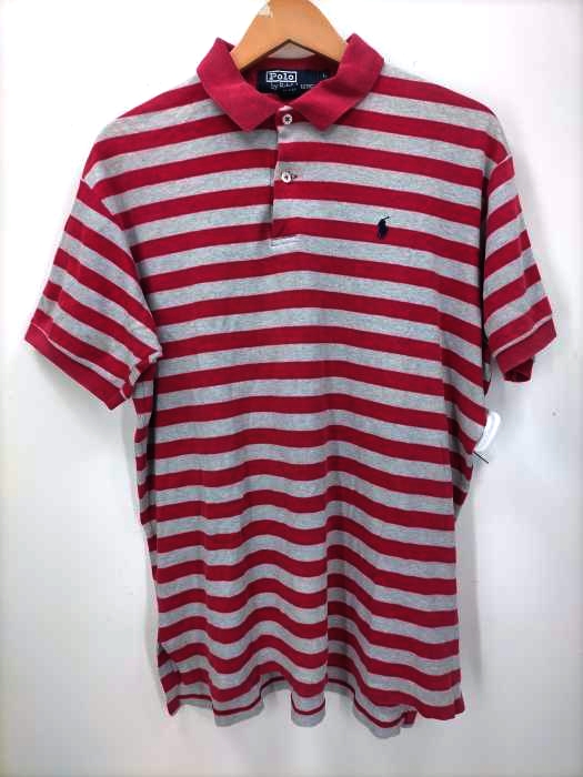 Polo by RALPH LAUREN(ポロバイラルフローレン) ポニー刺繍ボーダー柄ポロシャツ メンズ JPN：L