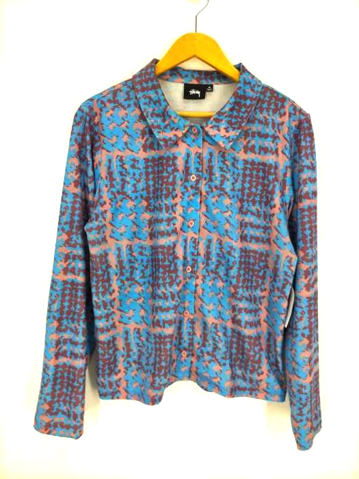 Stussy(ステューシー) Zell Shirt 総柄シャツ レディース  M