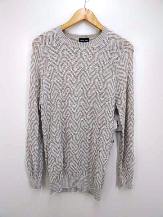 ジョルジオアルマーニ Giorgio Armani 総柄 ニットセーター メンズ JPN：46