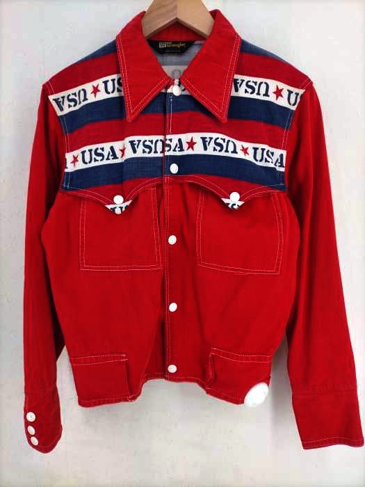 ラングラー Wrangler 70S 三角タグ mr.wrangler 星条旗カラーウエスタンジャケット メンズ 表記無