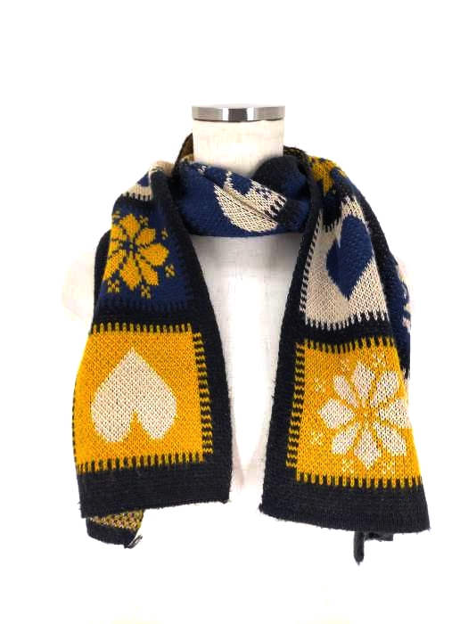 モスキーノ MOSCHINO 総柄マフラー レディース 表記無