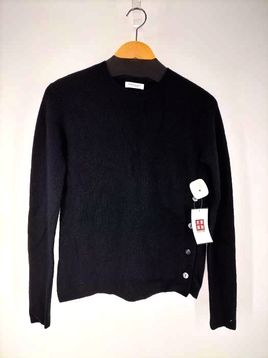 ビューティーアンドユースユナイテッドアローズ BEAUTY & YOUTH UNITED ARROWS BY ウール畦サイドボタンクルーネックニットプルオーバーo レディース  FREE