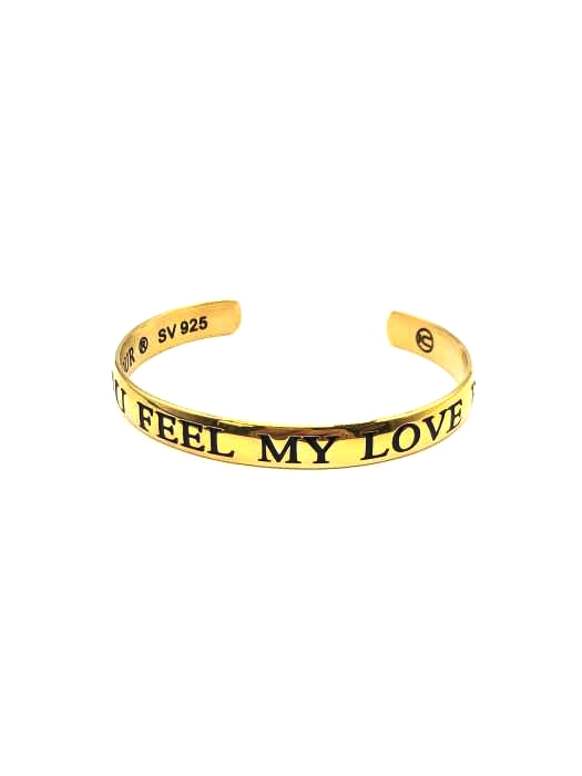 ヒステリックグラマー HYSTERIC GLAMOUR CAN YOU FEEL MY LOVE BUZZ? 刻印バングル メンズ  無