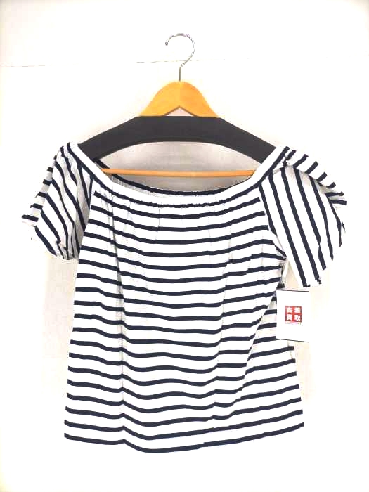 ポロラルフローレン POLO RALPH LAUREN ボーダーオフショルダーカットソー レディース  S