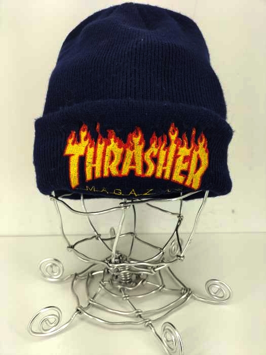 スラッシャー THRASHER FLAME LOGO BEANIE メンズ 表記無