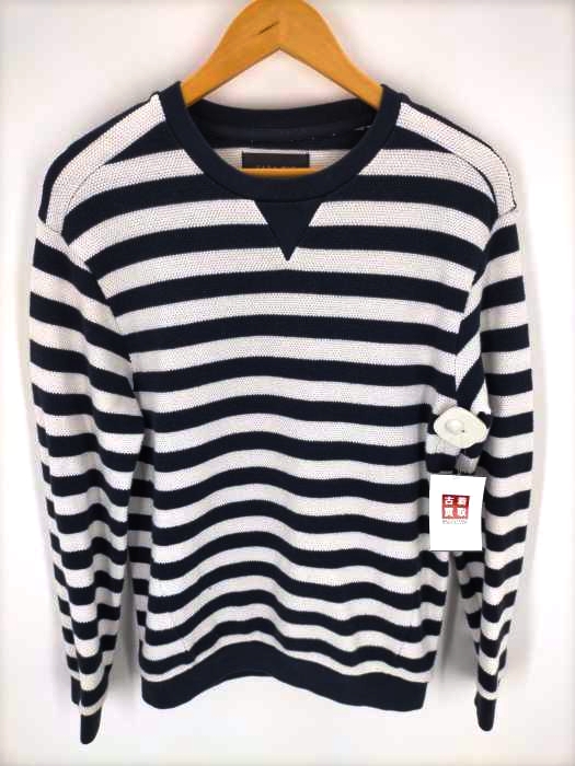ZARA MAN(ザラマン) 鹿の子ボーダーニット メンズ JPN：S