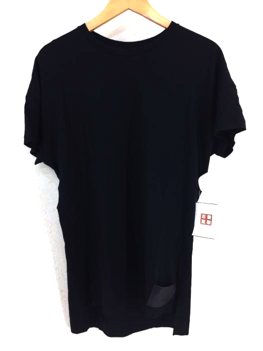 DIET BUTCHER SLIM SKIN(ダイエットブッチャースリムスキン) 18AW レザーパッチ付き半袖Tシャツ メンズ JPN：1