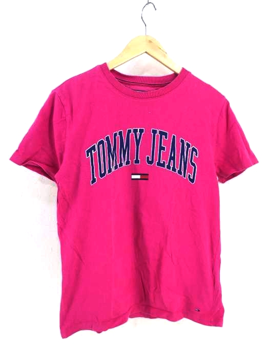 tommy jeans(トミージーンズ) フロントロゴプリント Tシャツ レディース JPN：S