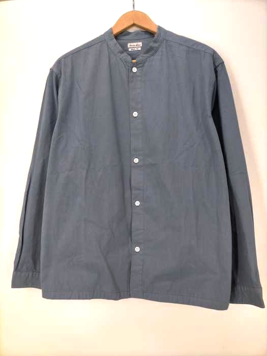 Steven Alan(スティーブンアラン) G/DYE C/L STAND COLLAR COACH SHIRT メンズ JPN:L
