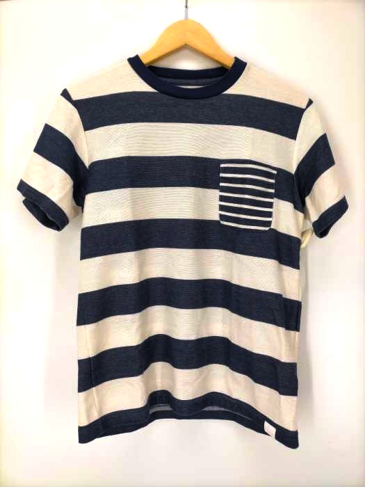 WHITE MOUNTAINEERING(ホワイトマウンテニアリング) BORDER POCKET T-SHIRT 鹿の子 メンズ JPN：0