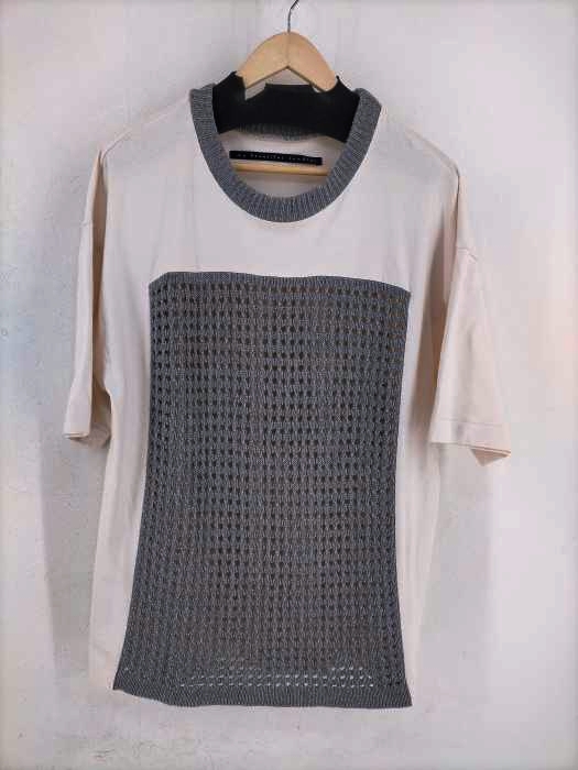my beautiful landlet(マイビューティフルランドレット) plain stitch switching T-shirt レディース 1