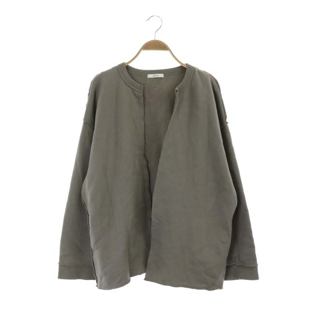 JOURNAL STANDARD(ジャーナルスタンダード) 20AW CUT-OFF SWEAT カーディガン ノーカラー 裏起毛 F グレージュ /MF レディース  F