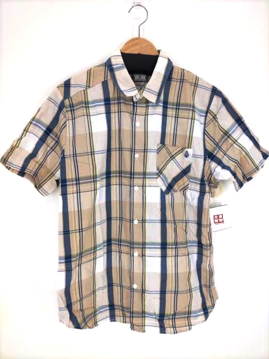 VOLCOM(ヴォルコム) FACTOR PLAID SS チェック柄S/Sシャツ メンズ  M