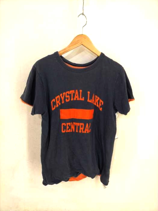 Champion(チャンピオン) 80s トリコタグ ラバー3段プリントダブルフェイスTシャツ メンズ JPN：M