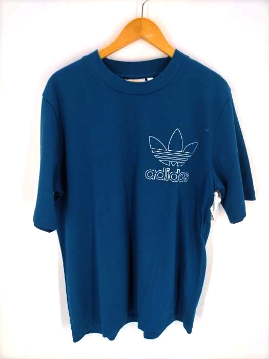 adidas Originals(アディダスオリジナルス) ロゴ刺 繡クルーネック半袖Tシャツ メンズ JPN:M