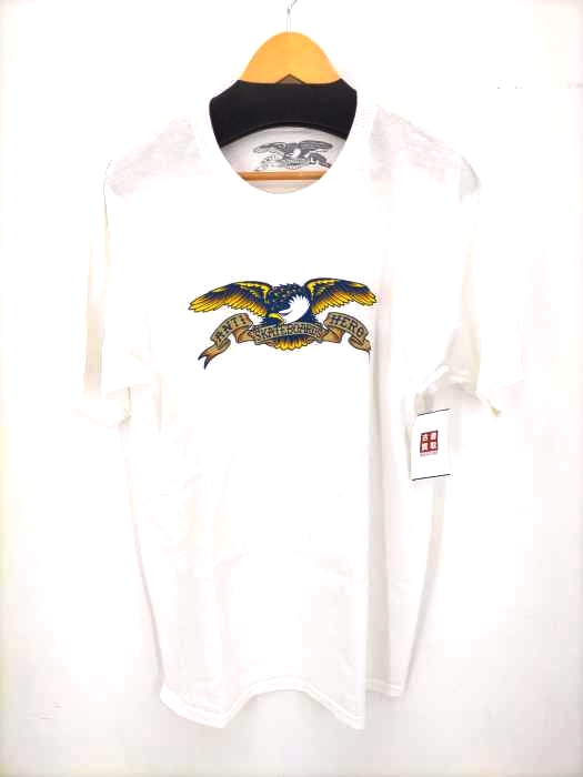 ANTI HERO(アンタイヒーロー) 鷹プリントクルーネックTシャツ メンズ JPN：L