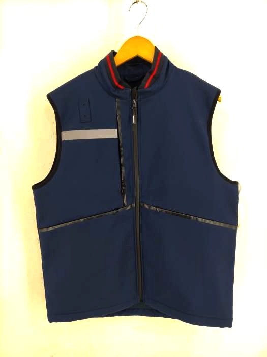 ユーズドフルギ USED古着 止水ジップリフレクターベスト メンズ JPN：M