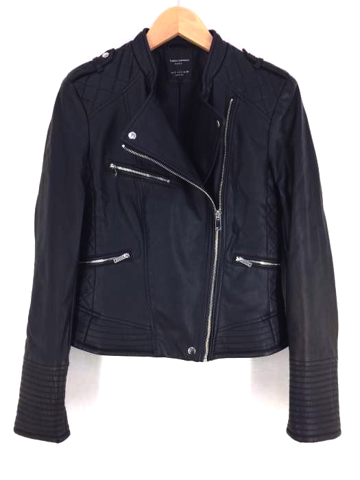 ZARA(ザラ) デザインジップシングルジャケット レディース  S