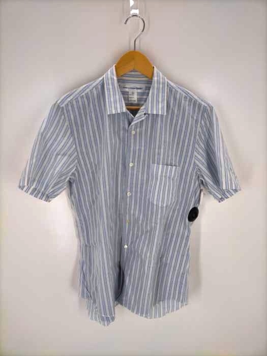COMME des GARCONS SHIRT(コムデギャルソンシャツ) ストライプ 開襟半袖シャツ メンズ JPN：L