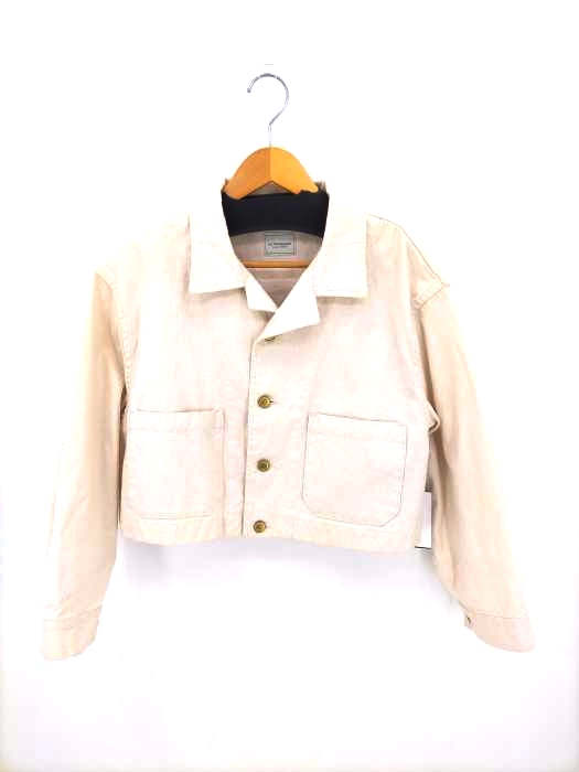 ユーズドフルギ USED古着 {{LE WORKWARE}} 生成りジャケット レディース JPN：S