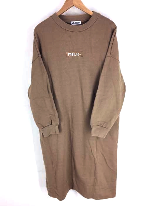 ミルクフェド MILK FED ロゴ刺繍スウェットワンピース レディース ONE SIZE