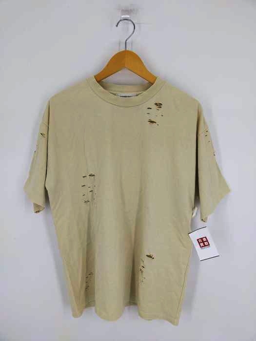 モンキータイム MONKEY TIME ダメージ加工 クルーネックTシャツ メンズ JPN：L