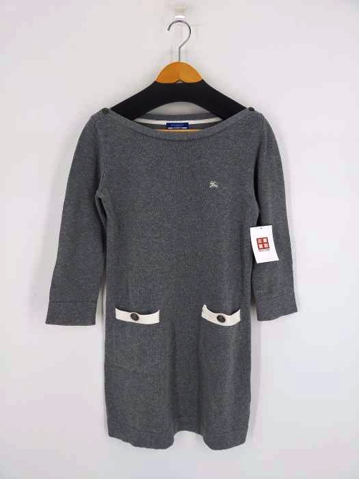 バーバリーブルーレーベル BURBERRY BLUE LABEL コットンニットワンピース  レディース  38