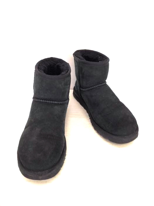 アグ UGG ショートムートンブーツ スウェード レディース JPN：24