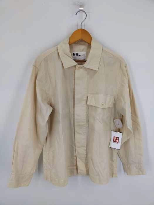 美品 MHL. LIGHT COTTON CHINO ジャケット ブラック