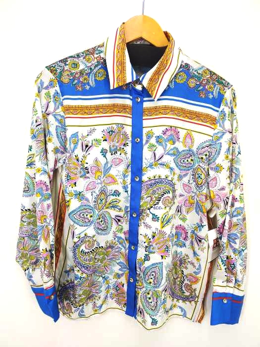 ザラ ZARA FLOWY PRINTED SHIRT  レディース  M