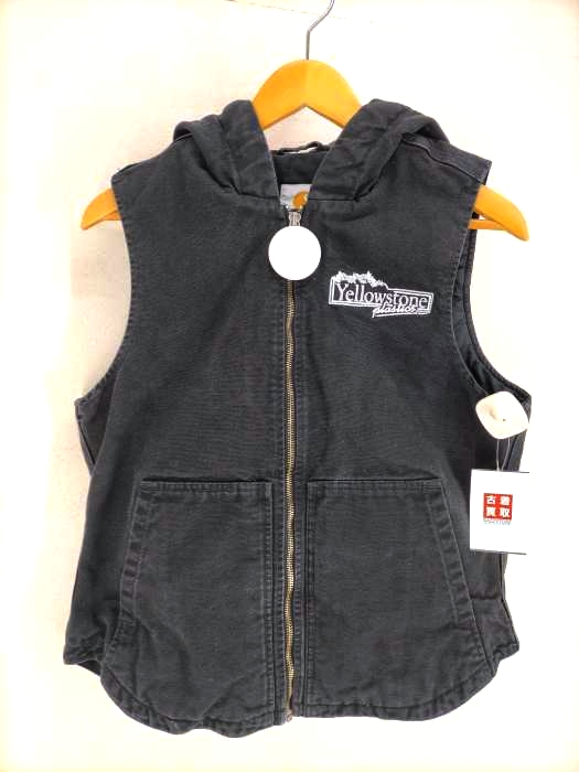 カーハート Carhartt Yellowstone刺繍 Washed Duck Insulated Hooded Vest メンズ JPN：M
