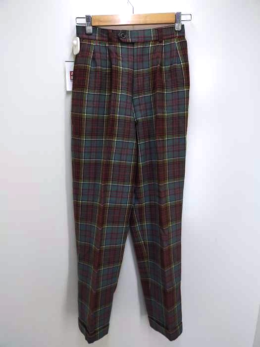 Paul Smith LONDON(ポールスミスロンドン) チェック柄2タックワイドスラックス レディース パンツ スラックス