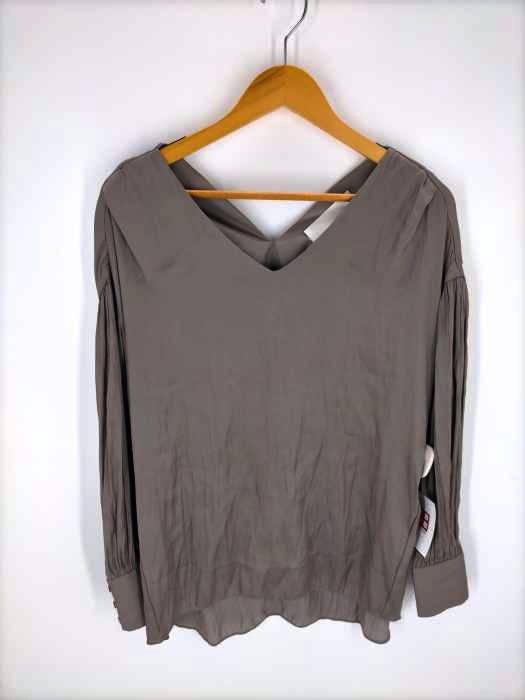 TODAYFUL(トゥデイフル) 18AW  Vネックサテンブラウス レディース FREE