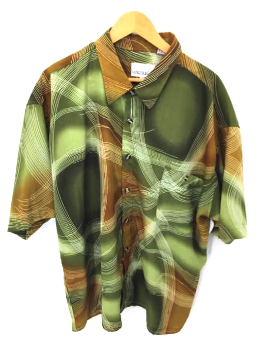 USED古着(ユーズドフルギ) VIRGOLA UOMO マルチデザイン半袖シャツ メンズ  3XL