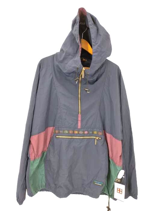 L.L.Bean(エルエルビーン) 80-90s 山タグ チロリアンテープ アノラックパーカ メンズ 表記無