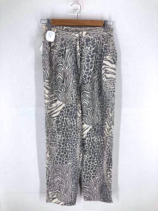 USED古着(ユーズドフルギ) Steohanie シルク総柄2タックパンツ レディース  4