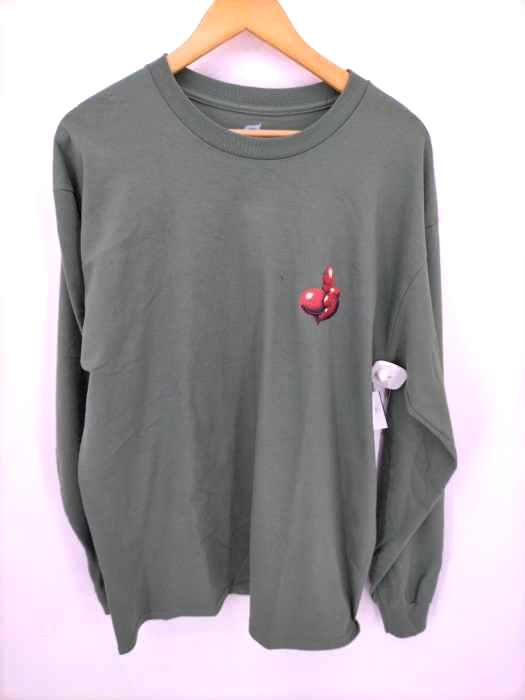 Evisen skateboards(ヱビセンスケートボーズ) BIRD FINGER LS ミリタリーグリーン メンズ JPN：L