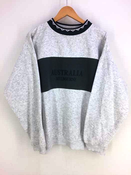 USED古着(ユーズドフルギ) australia製 ヴィンテージ リブネック トレーナー メンズ 表記無