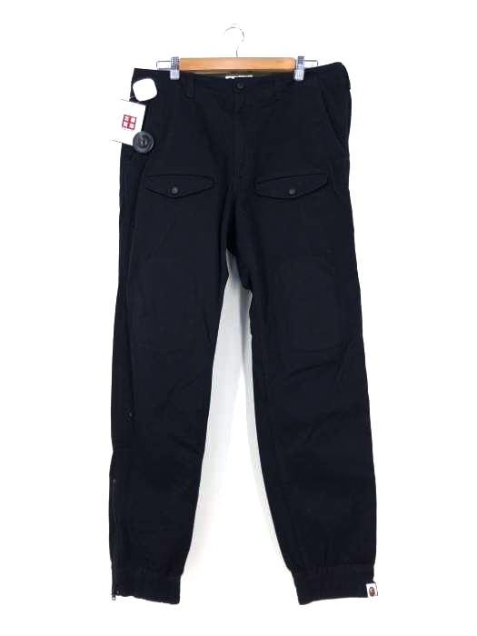 アベイシングエイプ A BATHING APE 裾ジップジョガーパンツ メンズ JPN：L