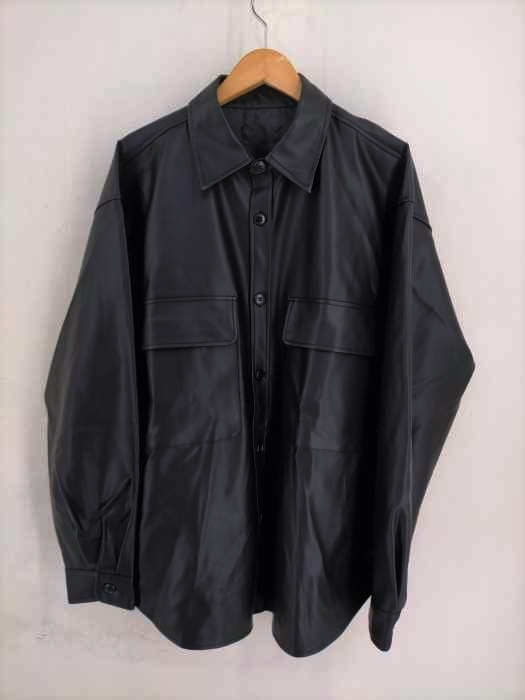 USED古着(ユーズドフルギ) フェイクレザーシャツ メンズ 表記無