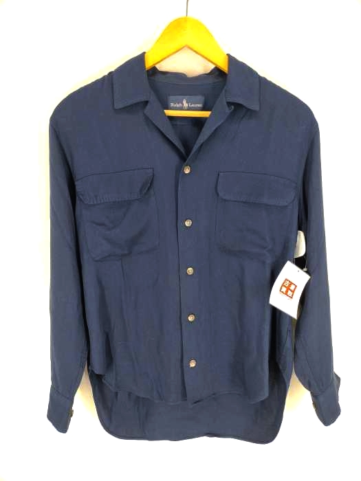 RALPH LAUREN(ラルフローレン) L/S 100% レーヨン開襟シャツ メンズ 9