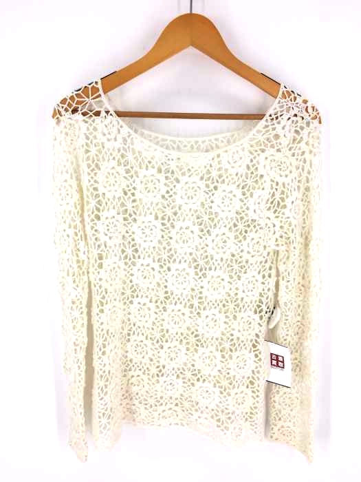 USED古着(ユーズドフルギ) 花柄 メッシュニット レディース 表記無
