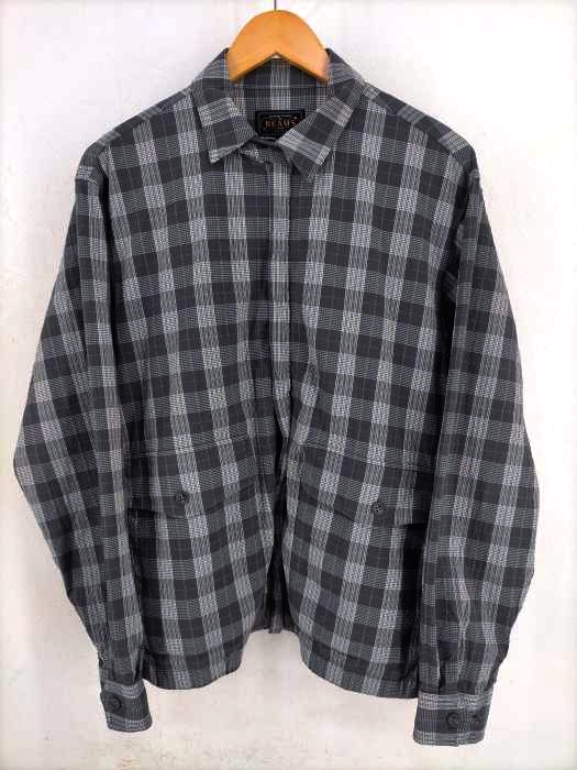 BEAMS PLUS(ビームスプラス) 22SS シアサッカー チェック ジッパー ブルゾン メンズ JPN：S