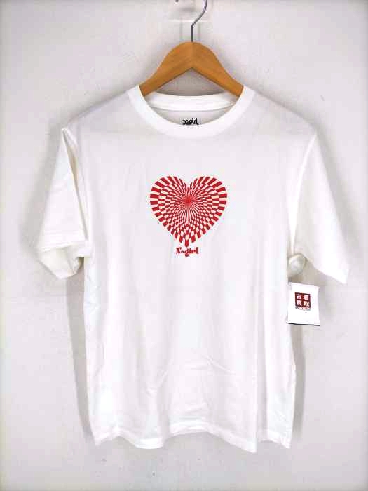 X-girl(エックスガール) 22SS GEOMETRIC HEART S/S TEE レディース JPN：S