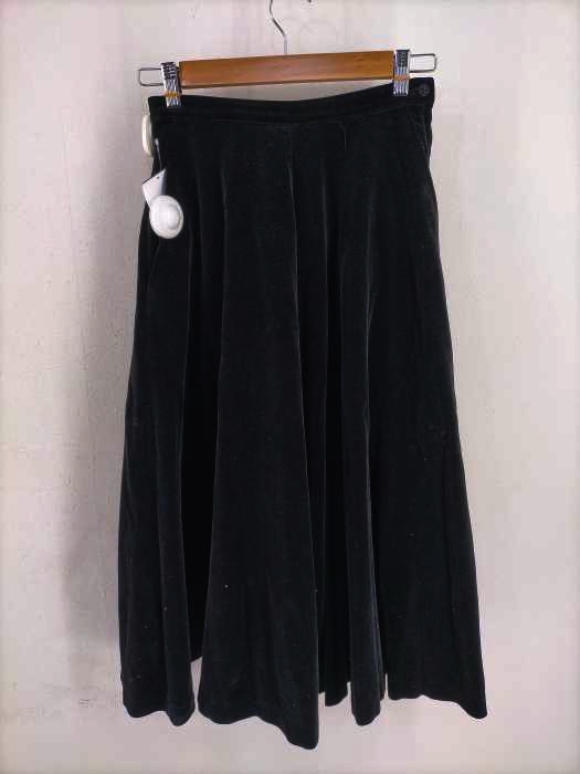 トリココムデギャルソン tricot COMME des GARCONS AD1992 92AW ベロアフレアスカート レディース JPN：M