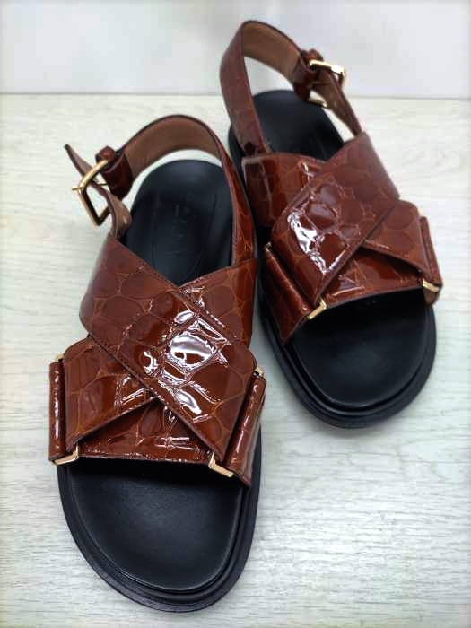 MARNI(マルニ) 20SS 型押しフズベットサンダル レディース US：4.5D 39
